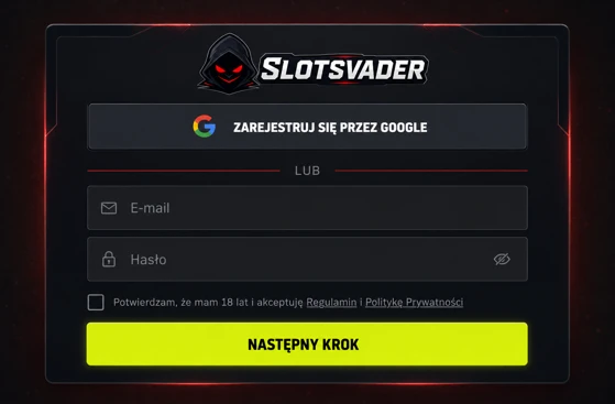 Rejestracja Slotsvader Kasyno